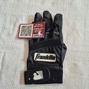 Franklin Player Classic II Black batting glove Youth Medium NEW with defect